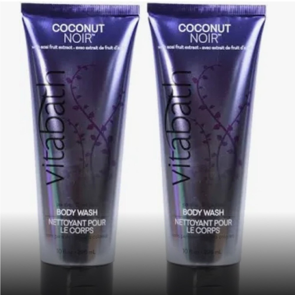 Vitabath coconut noir body wash 10 oz brand new still sealed set of 2